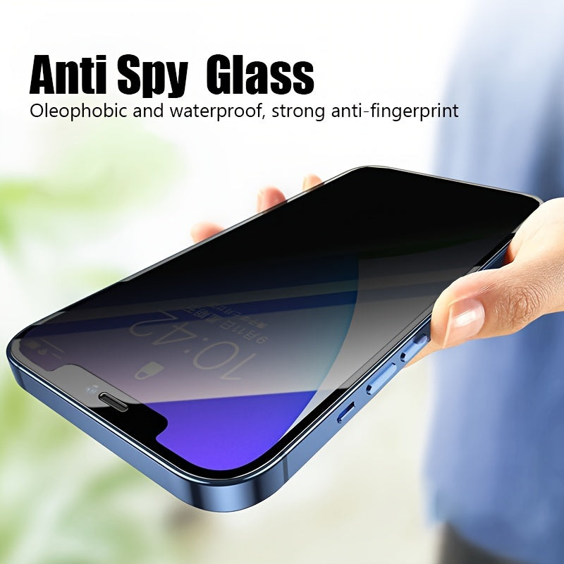 3-Pack Full Cover Privacy Screen Protector Tempered Glass for iPhone 6s Plus to iPhone 16 Pro Max - Anti-Spy