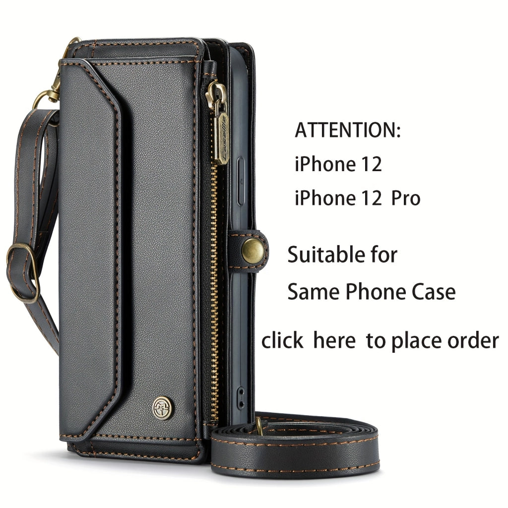 Stylish Wallet Phone Case with Strap: Crossbody Handbag & Card Holder for iPhone & Samsung