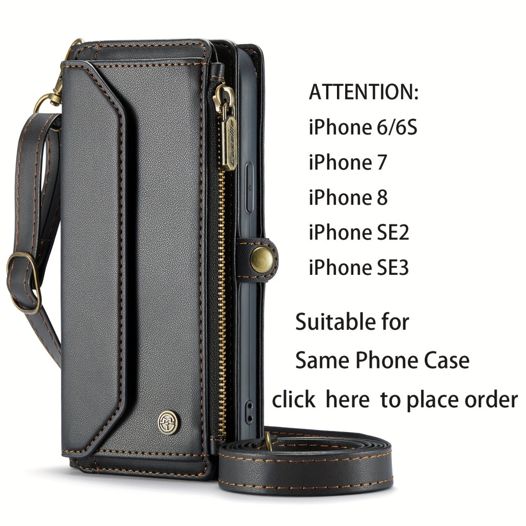 Stylish Wallet Phone Case with Strap: Crossbody Handbag & Card Holder for iPhone & Samsung