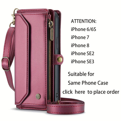 Stylish Wallet Phone Case with Strap: Crossbody Handbag & Card Holder for iPhone & Samsung