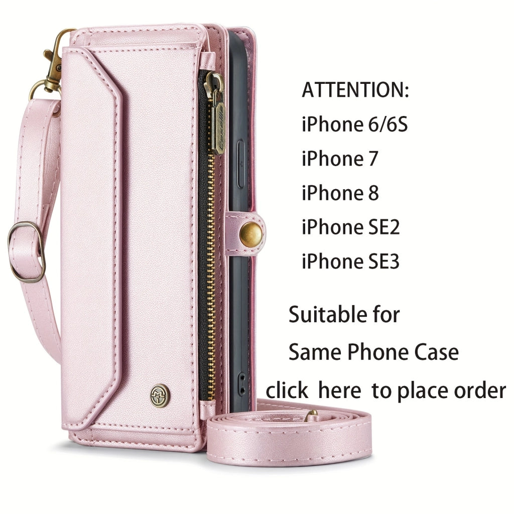 Stylish Wallet Phone Case with Strap: Crossbody Handbag & Card Holder for iPhone & Samsung