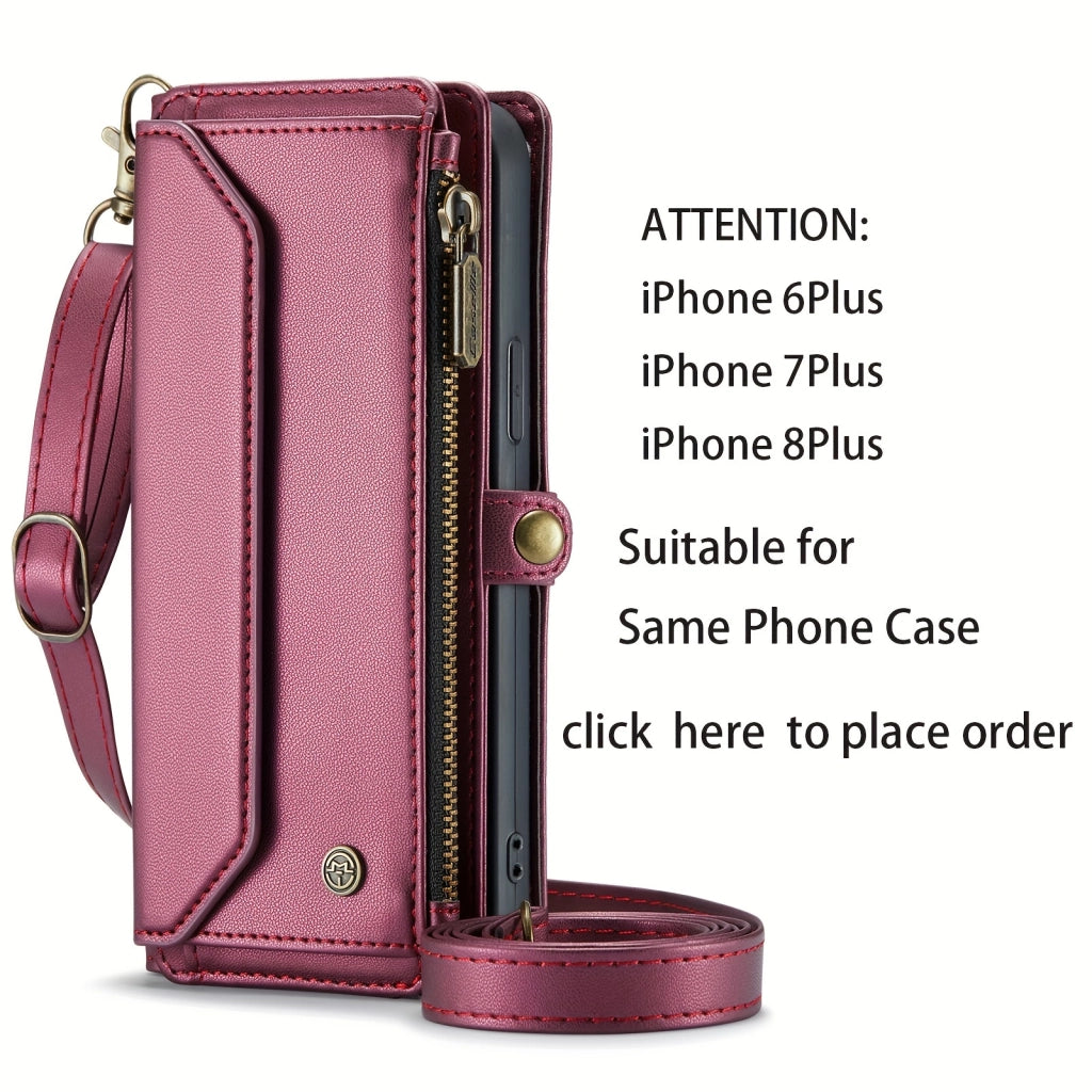 Stylish Wallet Phone Case with Strap: Crossbody Handbag & Card Holder for iPhone & Samsung