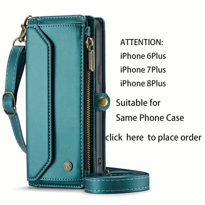 Stylish Wallet Phone Case with Strap: Crossbody Handbag & Card Holder for iPhone & Samsung