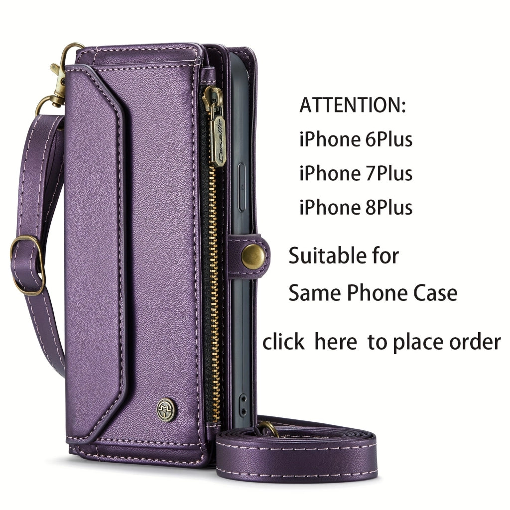 Stylish Wallet Phone Case with Strap: Crossbody Handbag & Card Holder for iPhone & Samsung