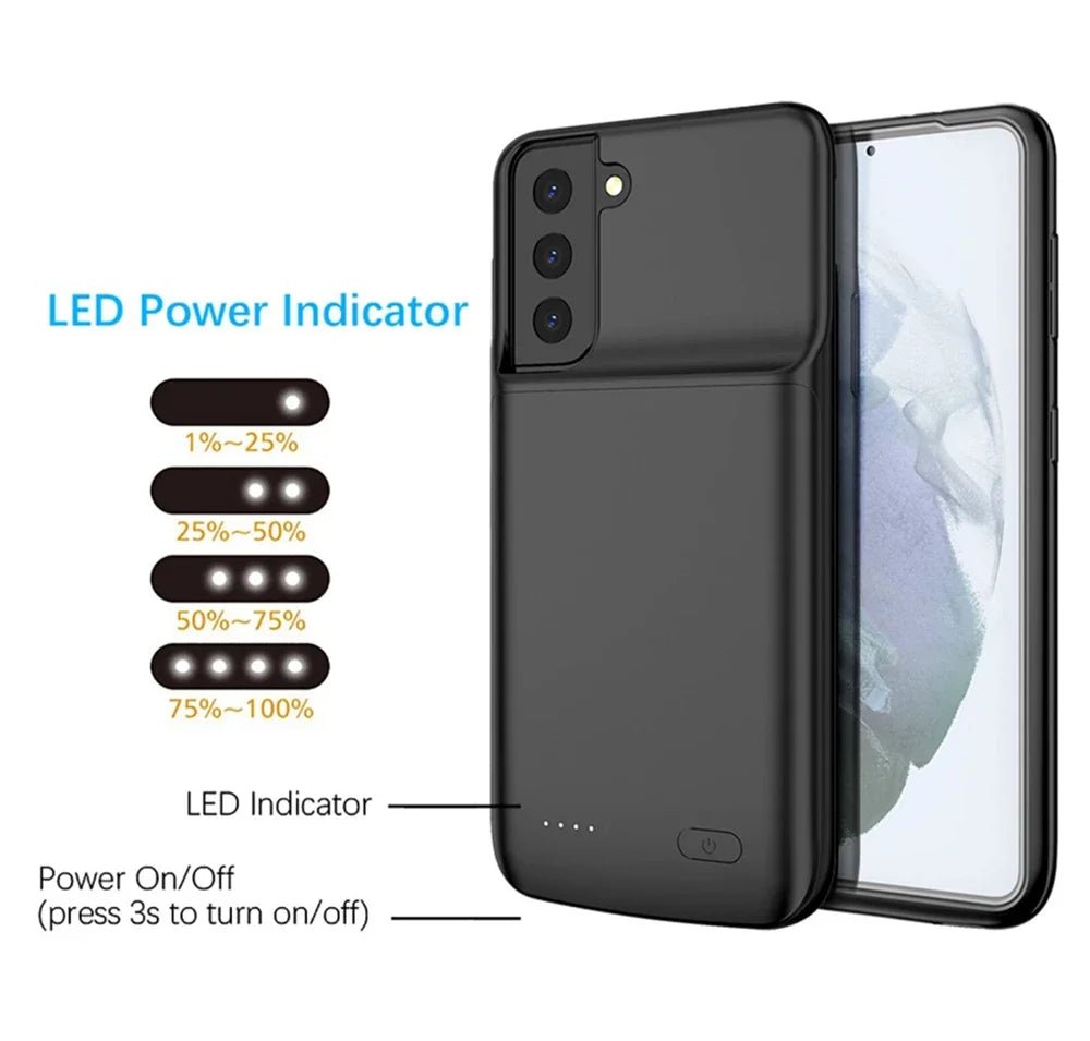 Power Case For Samsung Galaxy Note 20 Ultra 8 9 10 S8 S9 S10 S20 S21 S22 Plus Ultra S10e battery charger case charging PowerBank - Goods and Services